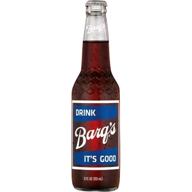 Glass Bottle Barq's Rootbeer.