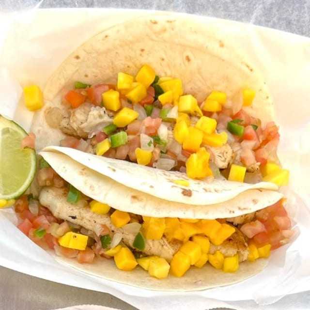 Jamaican Jerk Chicken Taco.